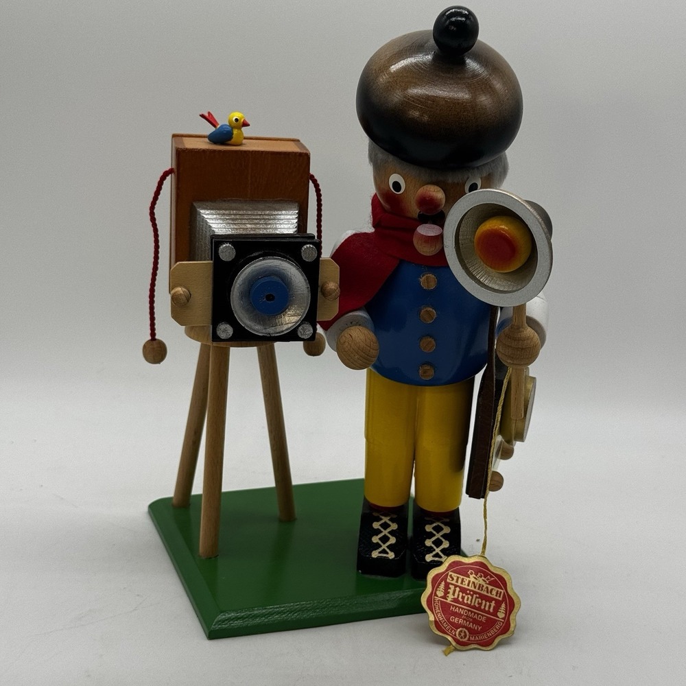 Steinbach Photographer IncenseSmoker Nutcracker Handmade Germany Reuge Music Box